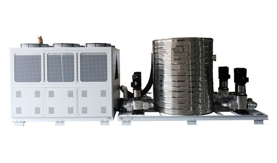 سعر جيد جهاز تبريد صناعي دائم بالهواء 40HP 113.58 KW/Hr مع برج المياه / 6 حواف الانترنت
