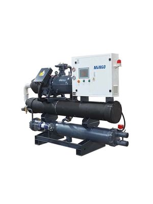 سعر جيد مبردة بالماء المسمار المكثف المبرد 200HP 200Kw / Hr تدفق الدورة العالية شبه الهرمية الانترنت