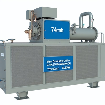 سعر جيد 74m3/h المبردة بالماء برجل برودة 210HP 330KW/283800Kcal 79.6KW ضاغط الانترنت